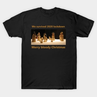 We survived 2020 lockdown merry bloody Christmas T-Shirt